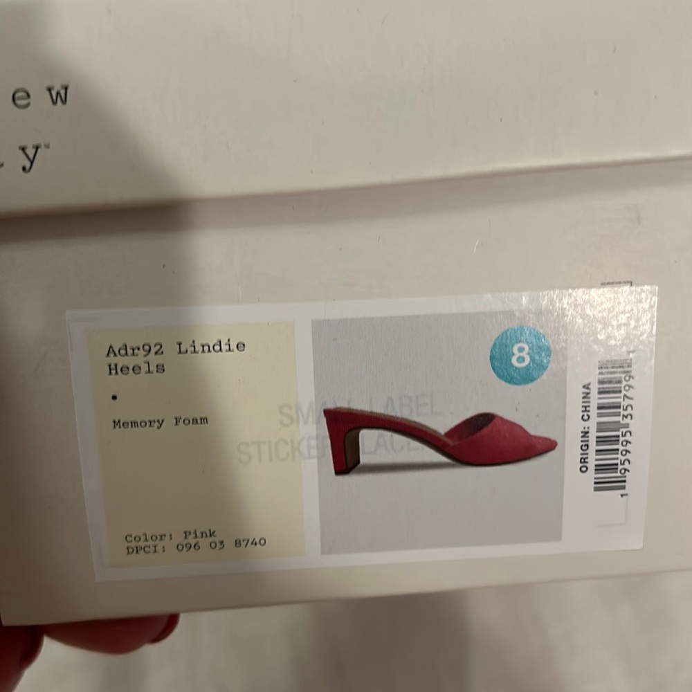 Pink Slip-On Heels - Size 8